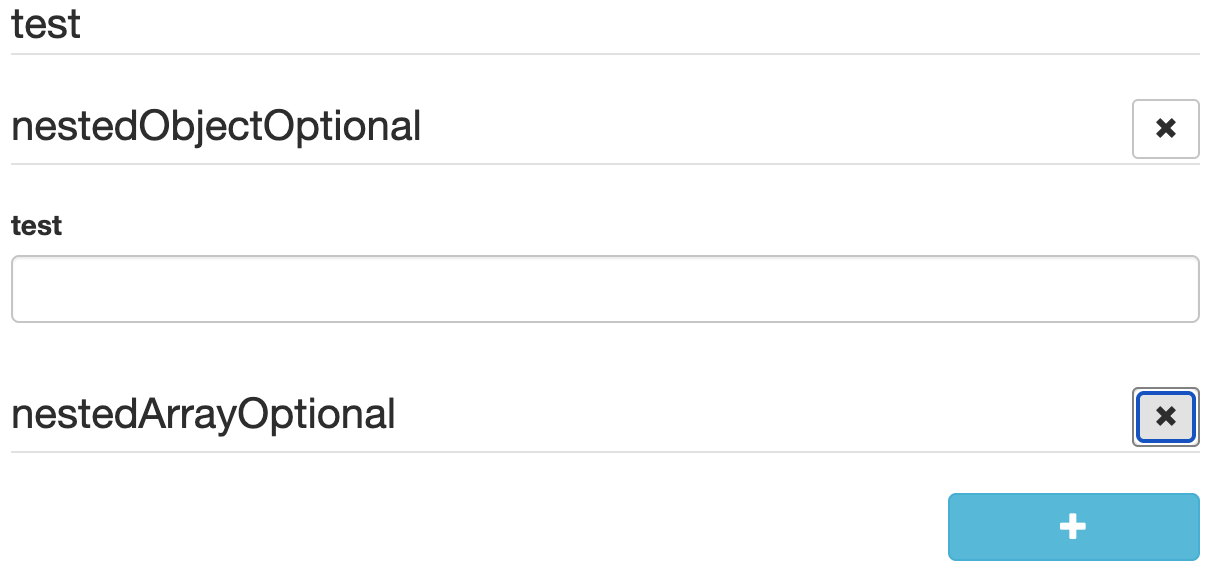 remove optional data controls
